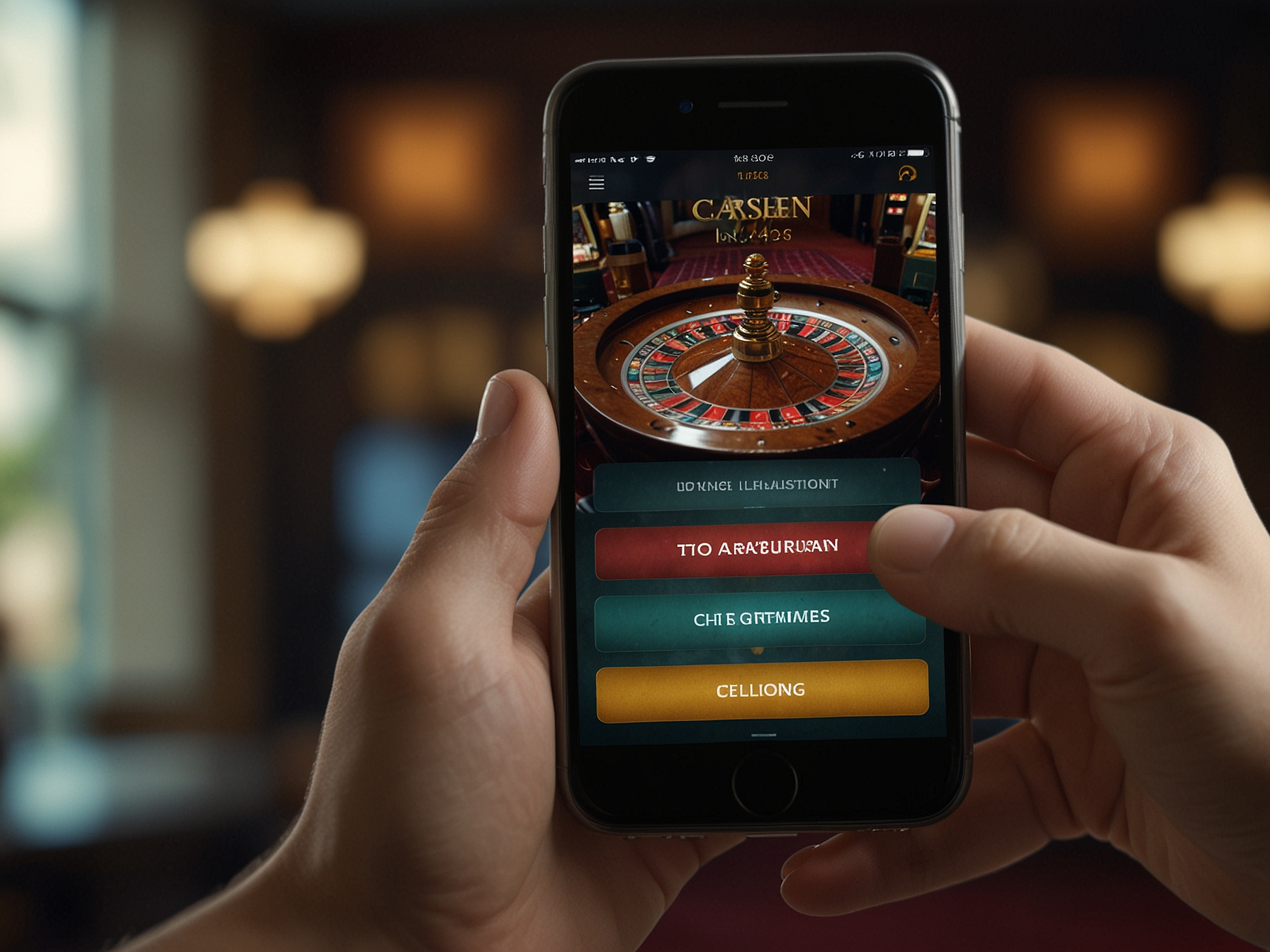Pantalla de inicio de sesión en smartphone