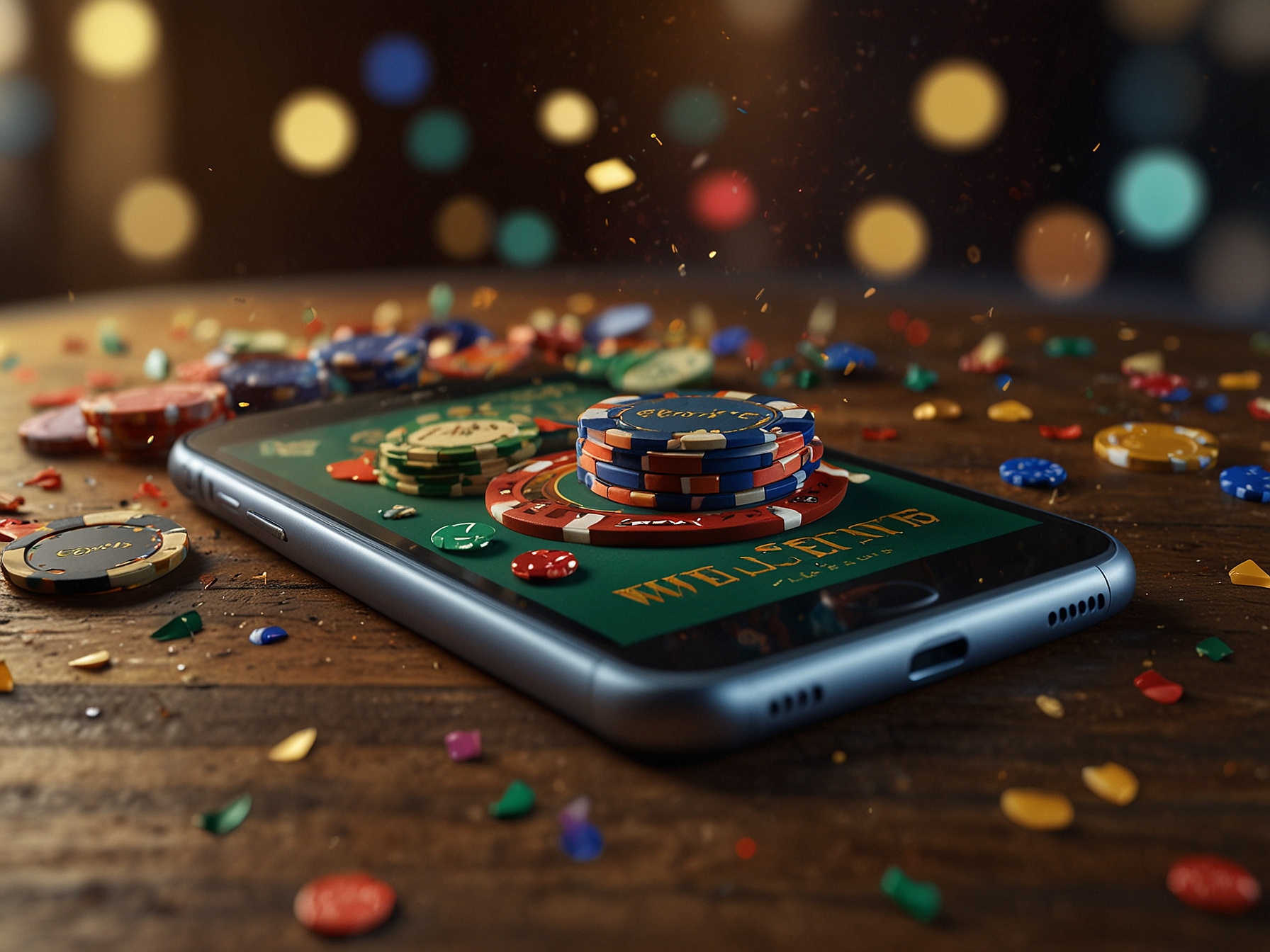 Pantalla mostrando bono de bienvenida